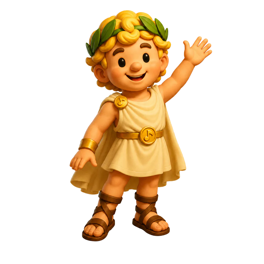 Apollo waving to new beginner students.