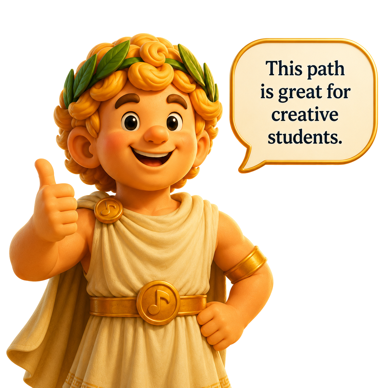 Apollo says this path is great for creative students.