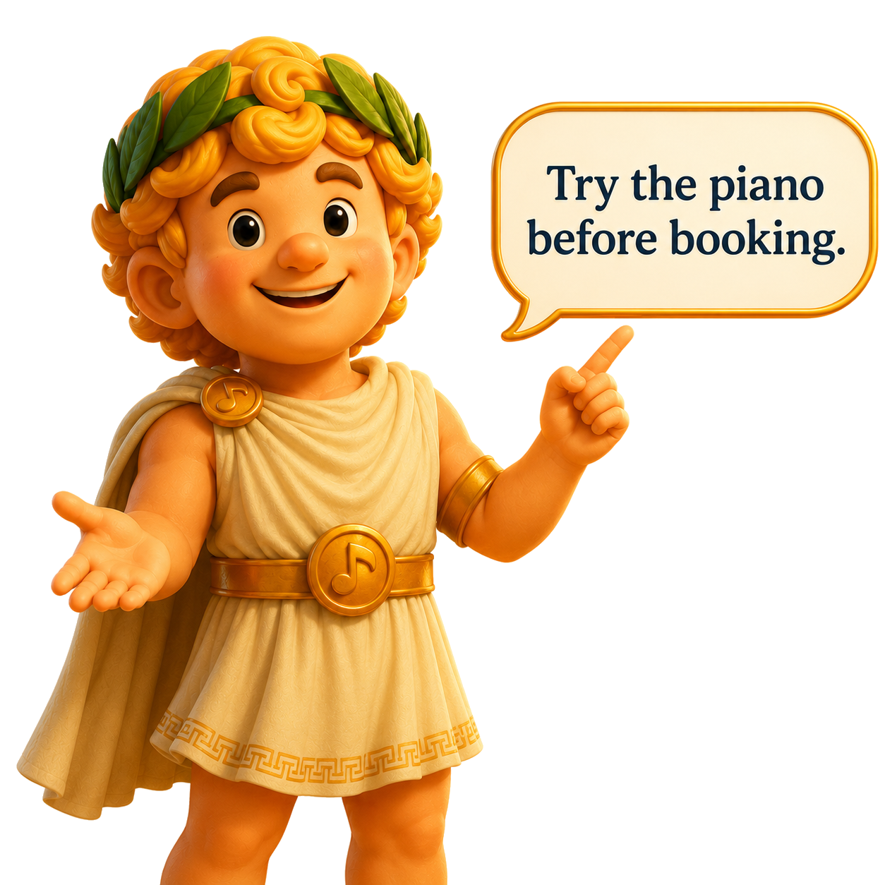 Apollo says try the piano before booking.